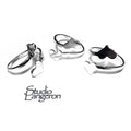 925 sterling silver open blank ring with a platforms for Engraving or gluing, silver ring, base ring, Jewelry making, Setting - 1 piece