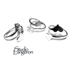925 sterling silver open blank ring with a platforms for Engraving or gluing, silver ring, base ring, Jewelry making, Setting - 1 piece