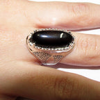 Statement Rauch topaz ring 925 sterling silver size 7 1/2, handmade ring, single copy, unique design, Rauch topaz, silver ring, gemstone