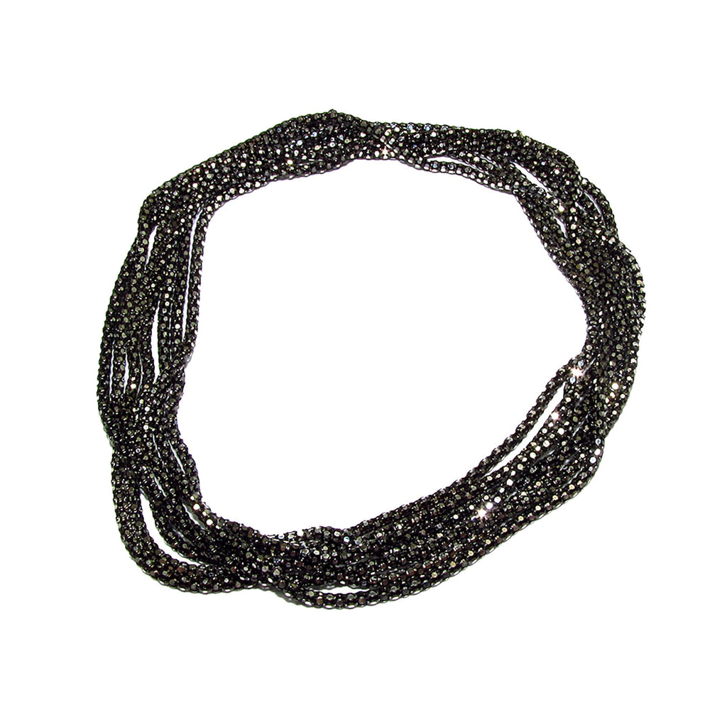1.2 mm Sterling Silver Black Rhodium Plated beading chain, beading chain, Silver chain, Jewelry making, Black silver chain - 1 Ft (30 cm)