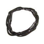 1.2 mm Sterling Silver Black Rhodium Plated beading chain, beading chain, Silver chain, Jewelry making, Black silver chain - 1 Ft (30 cm)