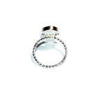 925 Sterling silver blank ring with bezel cup 12x16mm size 4, 5, 6, 7, 8, 9, 10, 11, Jewelry making, bezel cup, base ring, Setting - 1 piece