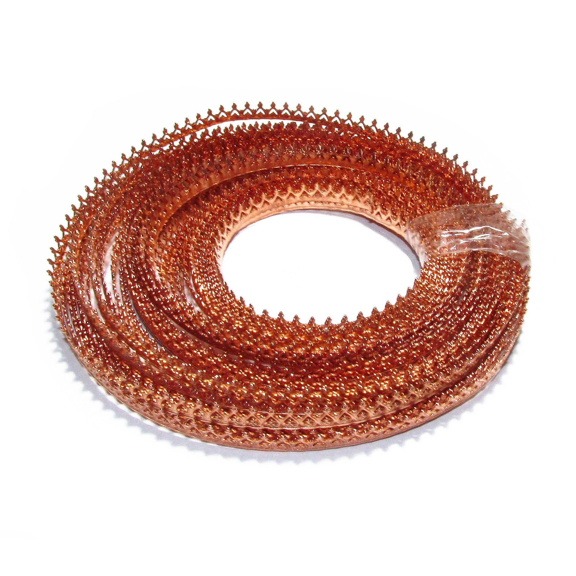 Natural Copper Gallery wire, Copper wire, Gallery pattern, Gallery ribbon, Wire, Setting, Jewelry making, Copper findings - 4 inch (10 cm)