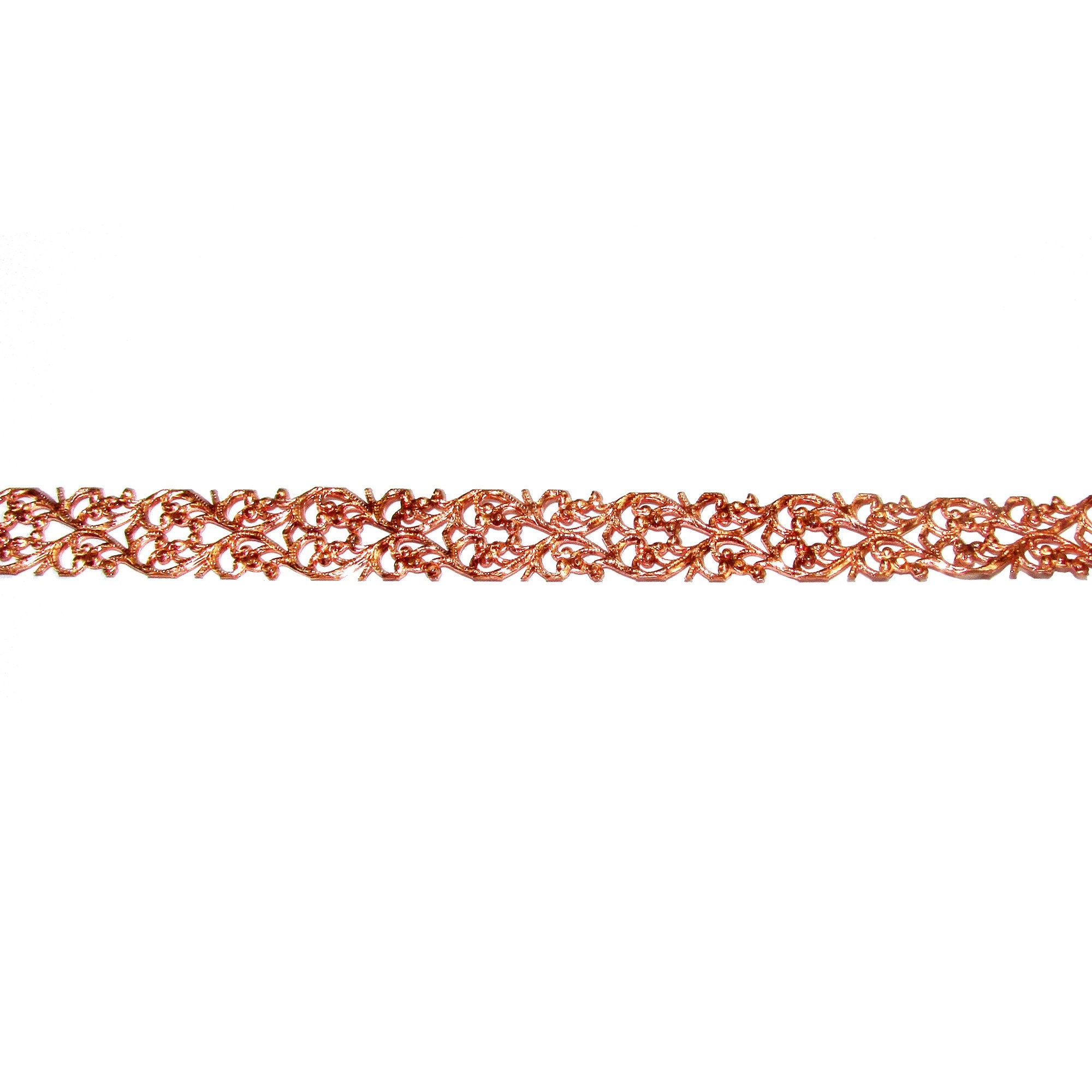Natural Copper Bezel wire, Gallery wire, Gallery ribbon, Gallery pattern, Jewelry making, Setting, Copper wire, Findings  - 4 inch (10 cm)