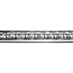 935 Argentium Silver Bezel wire, Gallery wire, Gallery ribbon, Gallery pattern, Setting, Jewelry making, Silver wire - 4 inch (10 cm)
