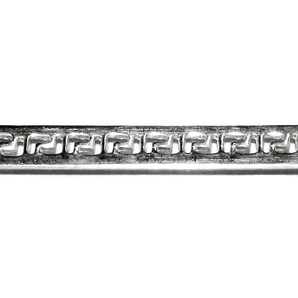 935 Argentium Silver Bezel wire, Gallery wire, Gallery ribbon, Gallery pattern, Setting, Jewelry making, Silver wire - 4 inch (10 cm)