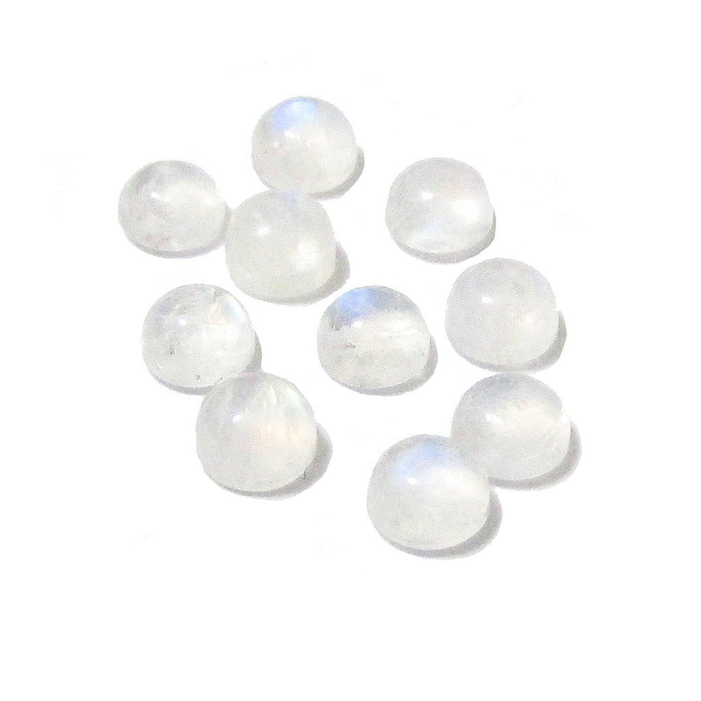 3 mm Moonstone Cabochon, Natural Gemstone, Calibrated Size, Moonstone, Gemstone Round, cabochon, Jewelry making - 1 piece