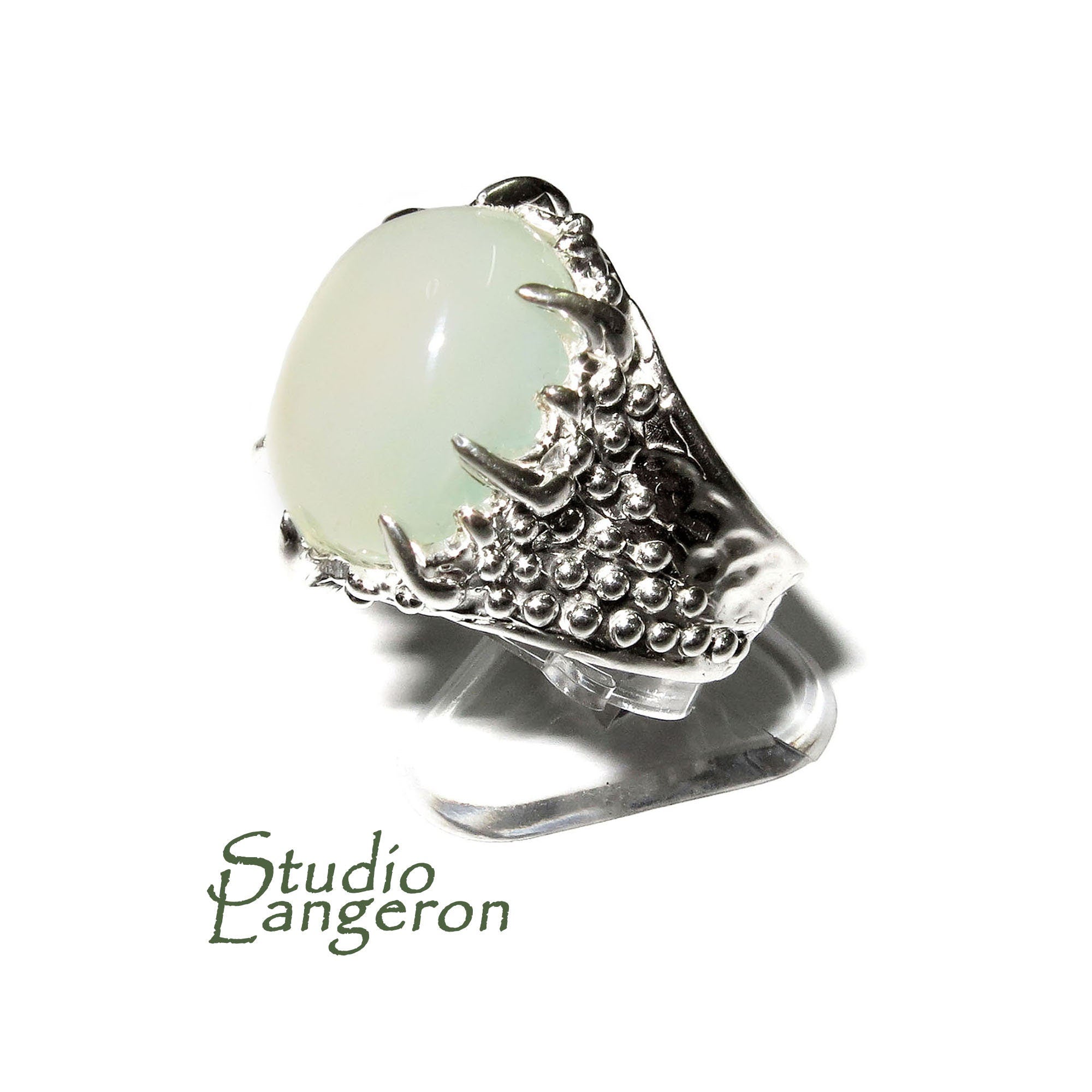 Statement Natural White opal ring 925 sterling silver size 8, Handmade ring, single copy, sterling silver, White opal, silver ring, gemstone