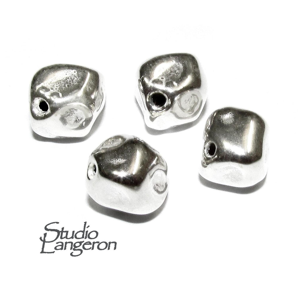 925 sterling silver handmade beads BP125, silver beads, Jewelry making, handmade beads, decorative beads, Original beads - 1 piece