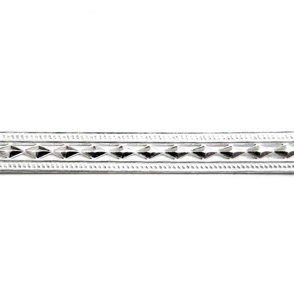 935 Argentium Silver Bezel wire, Gallery wire, Gallery ribbon, Gallery pattern, Argentium silver, Wire, Jewelry making - 4 inch (10 cm)