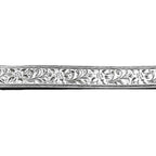935 Argentium Silver Bezel wire, Gallery wire, Gallery ribbon, Gallery pattern, Jewelry making, Setting, Silver wire - 4 inch (10 cm)