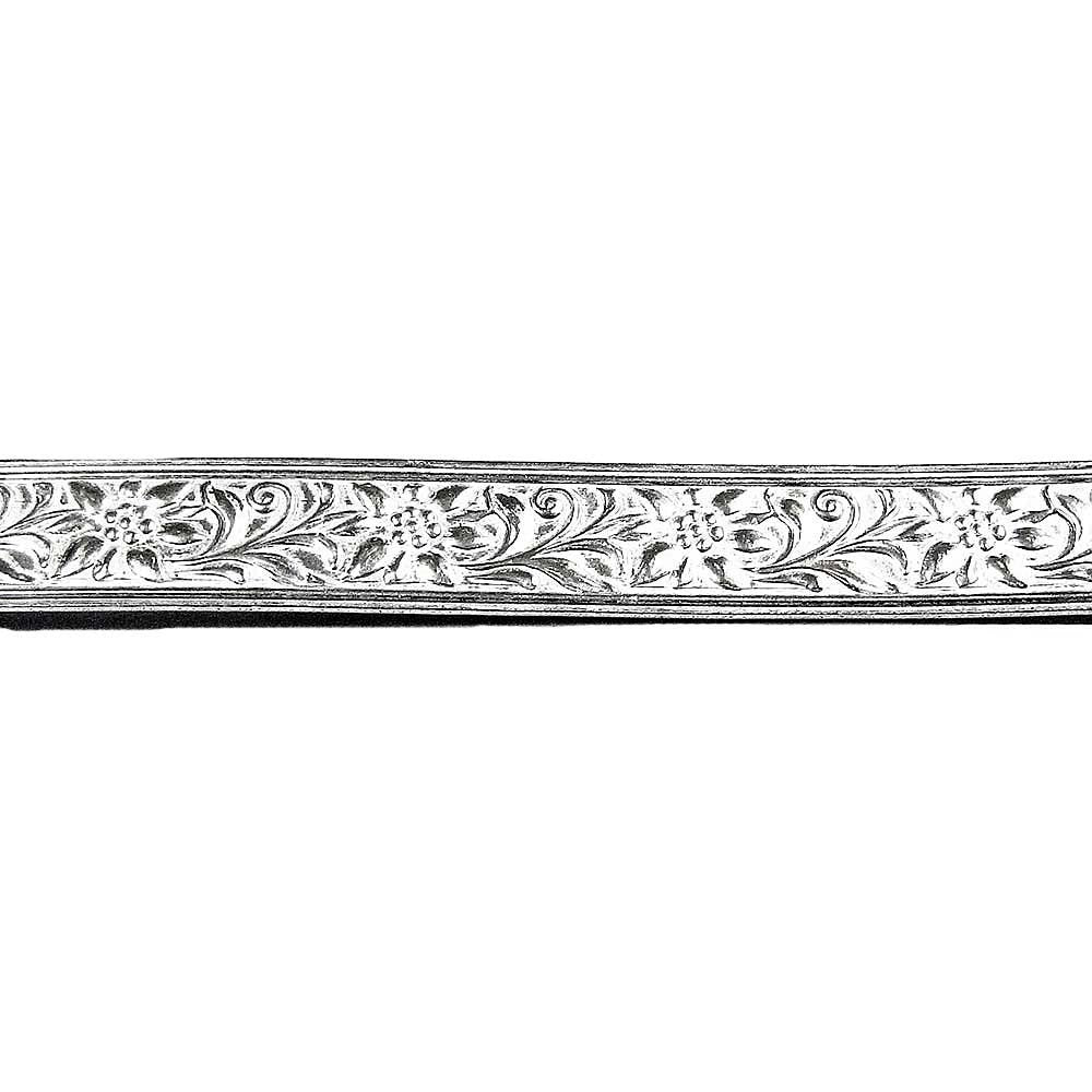 935 Argentium Silver Bezel wire, Gallery wire, Gallery ribbon, Gallery pattern, Jewelry making, Setting, Silver wire - 4 inch (10 cm)