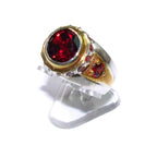 Statement Garnet ring 925 sterling silver size 7, Handmade ring, single copy, sterling silver, Garnet ring,  silver ring, red gemstone