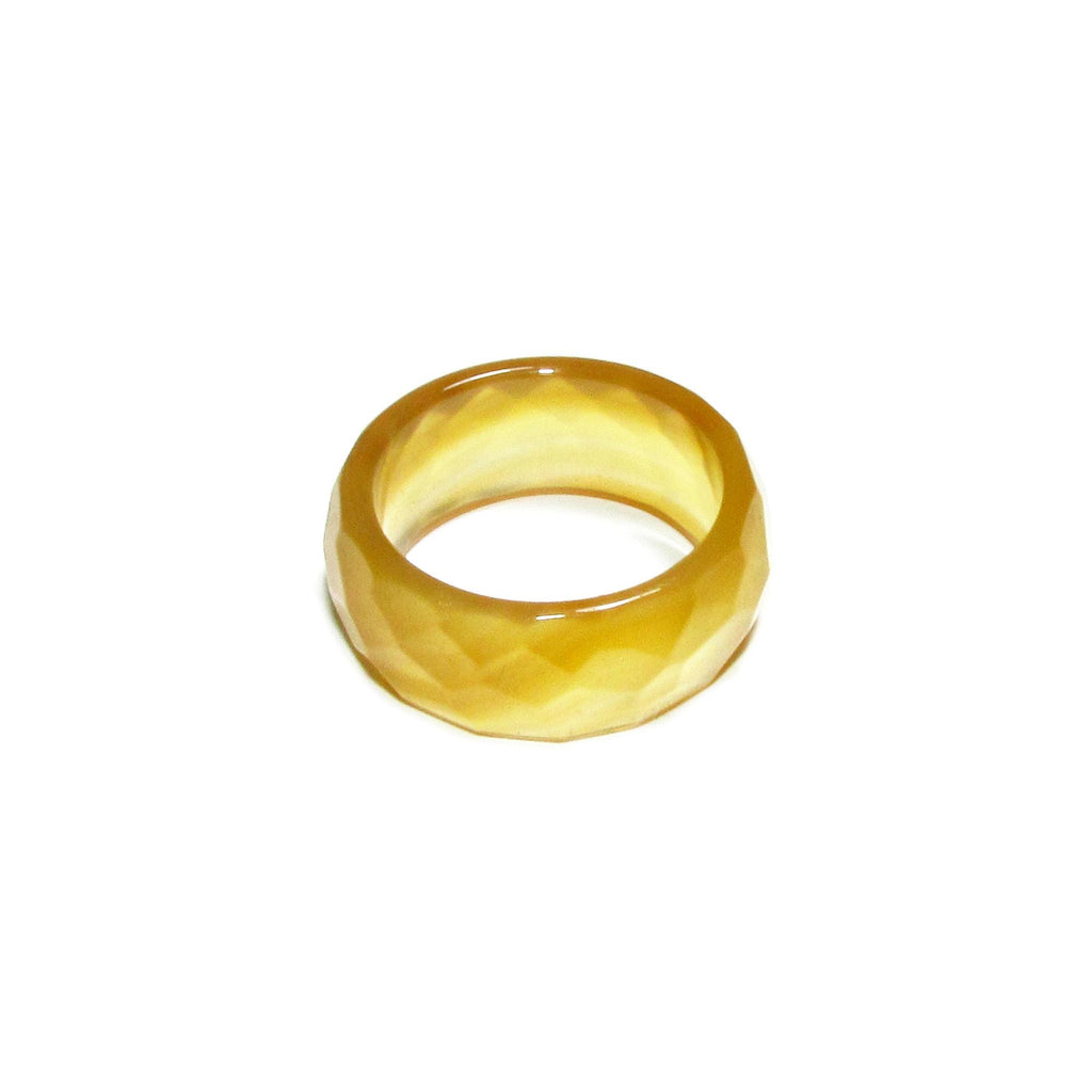 Natural Jade faceted band Ring size 9, Jade stone ring, Band Rings, Natural Gemstone ring, Unisex rings, Solid gemstone