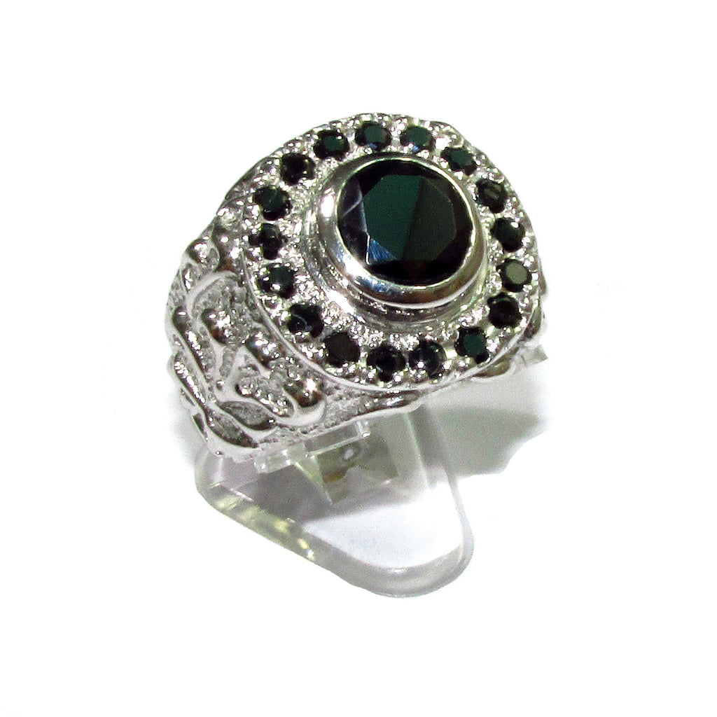 Black onyx man ring 925 sterling silver size 9 1/2, Handmade ring, single copy, sterling silver, natural onyx, man ring, black gemstone