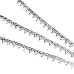 999 Fine silver Casted Bezel wire size 7.0x0.45 cm (2.8 inch), Gallery wire, Setting silver, Gallery pattern, Jewelry making - 1 piece