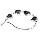 925 Sterling silver Heart flat beads size 5.7x2.2 mm, Flat beads, Beads for bracelets, 925 Silver beads, Jewelry making, Beads - 1 piece