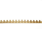 14K Yellow Gold filled Gallery wire, Bezel wire, Gallery ribbon, Gallery pattern, Gold Filled Wire, Gold Filled Setting - 4 inch (10 cm)