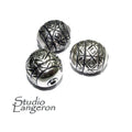 925 sterling silver handmade beads BB69, handmade, silver beads, Jewelry making, handmade beads, decorative beads, Original beads - 1 piece