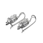 8x10 mm size 925 sterling silver blank earrings with bezel cup, Setting, bezel cup, base earrings, Jewelry making - 1 pair (2 pieces)