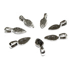 925 Sterling silver large Glue-on Flat Pad Pendant Bails, sterling silver Bail, Bail silver, Jewelry making, Glue-on bail, Bail - 1 piece