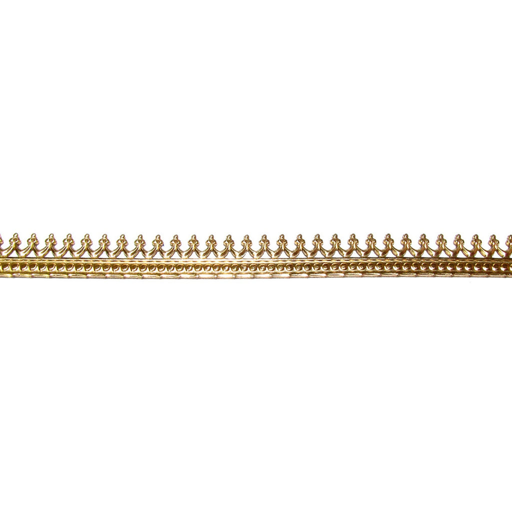 14K Yellow Gold filled Gallery wire, Bezel wire, Gallery ribbon, Gallery pattern, Gold Filled Wire, Gold Filled Setting - 4 inch (10 cm)