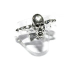 925 sterling silver ring with skull size 5, 6, 7, 8, 9, 10, silver ring, ring with skull, skull, sterling silver, Jewelry making - 1 piece