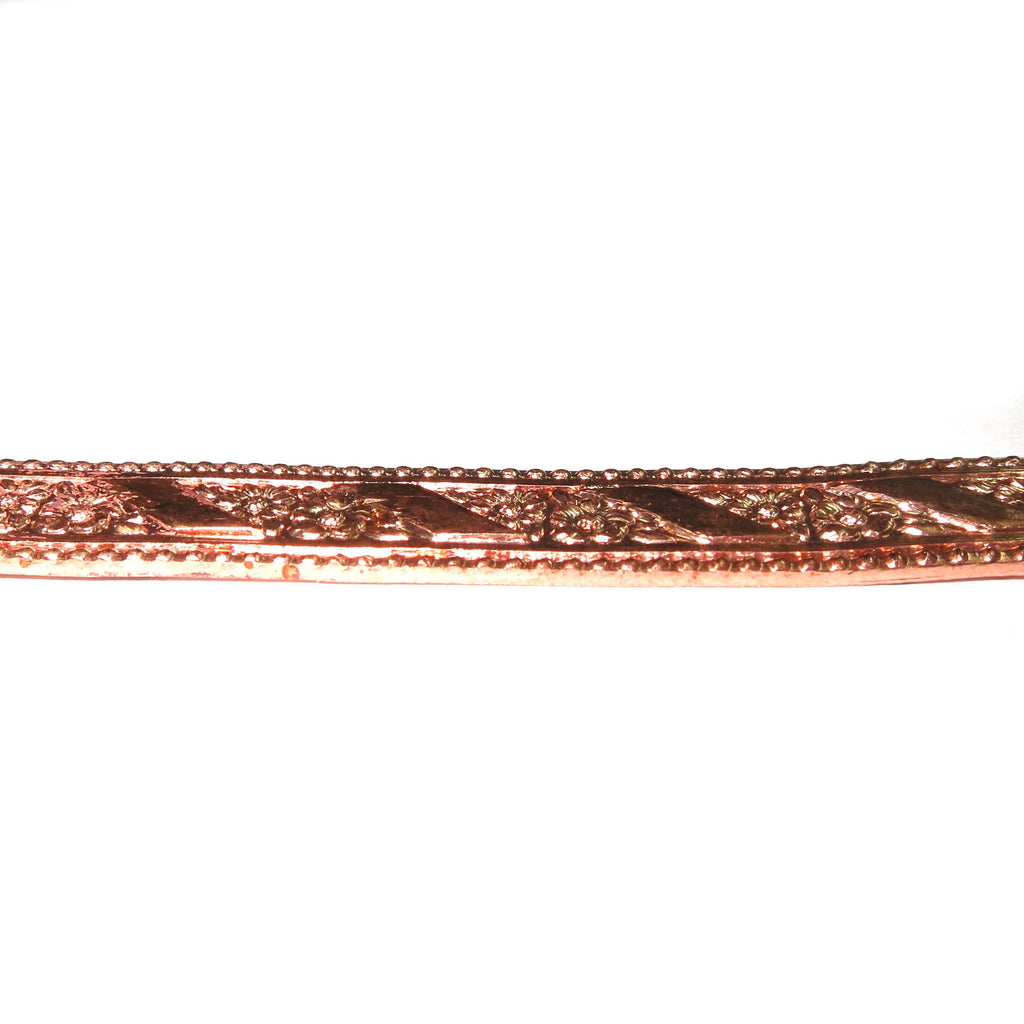 Natural Copper Bezel wire, Gallery wire, Gallery ribbon, Gallery pattern, Natural Copper, Wire, Jewelry making, Setting - 4 inch (10 cm)