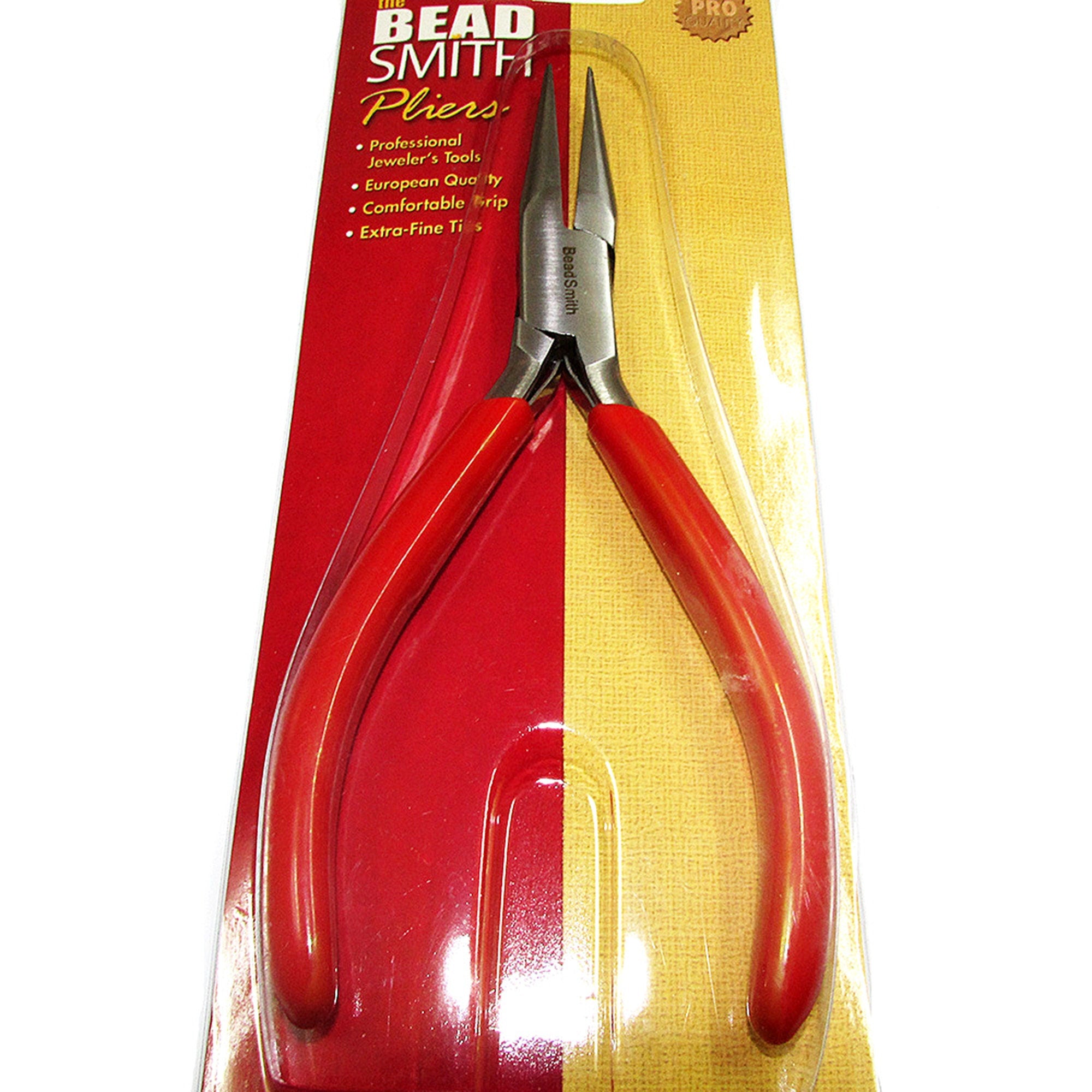 Chain nose long pliers Professionally Prepared for Jewelry Making PL1020, BeadSmith, Length 143 mm (5.6 inch), Jewelry making  - 1 piece