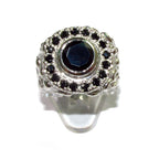 Black onyx man ring 925 sterling silver size 9 1/2, Handmade ring, single copy, sterling silver, natural onyx, man ring, black gemstone