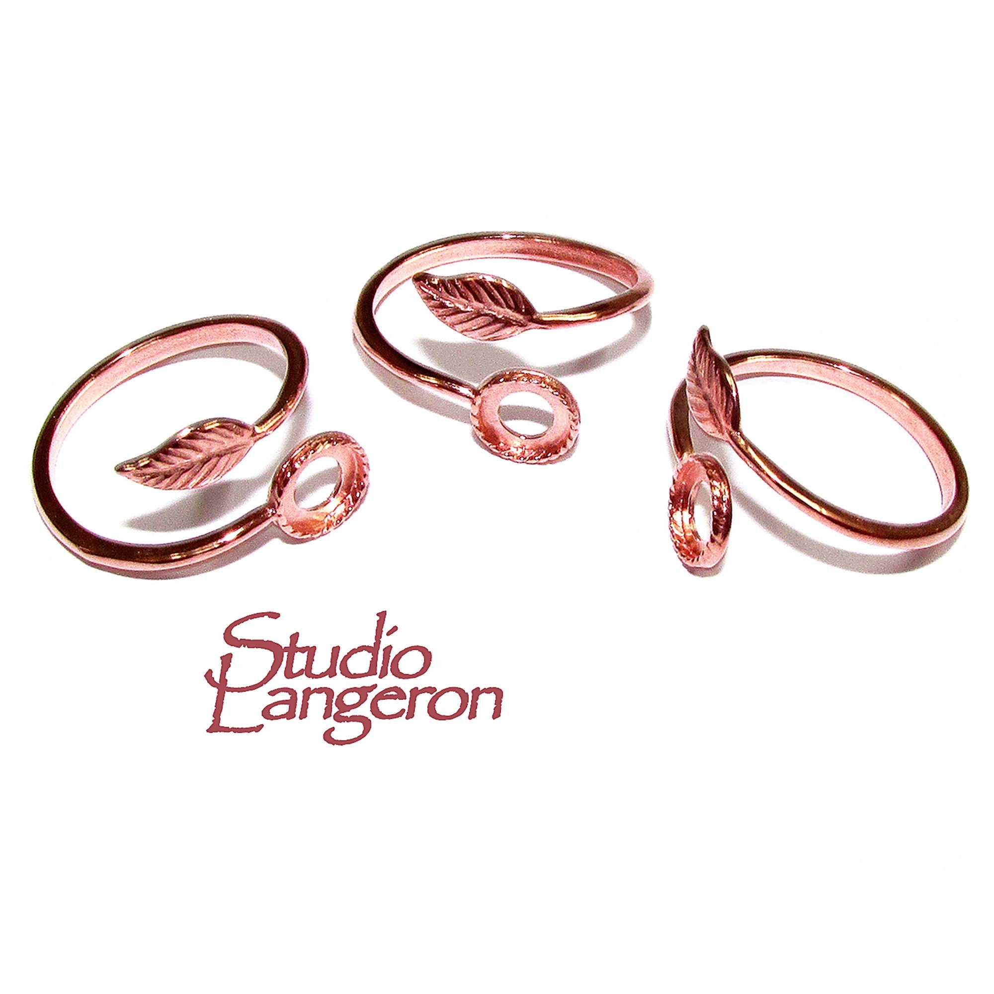 14K Rose gold filled open blank ring with bezel cup 6 mm, base ring, Setting, bezel cup, ring gold filled, Jewelry making - 1 piece
