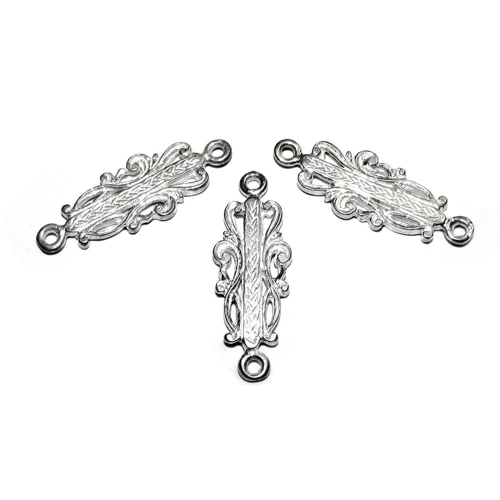 925 Sterling silver connector 2.3x0.8 cm, silver connector 7895, Link connector, Connector, Jewelry making, Jewelry connector - 1 piece