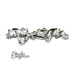925 Sterling Silver Hook Eye Frog Clasps, Silver clasp, Jewelry making, Hook eye clasp, Sterling silver, Frog clasp - 1 piece