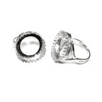18 mm 925 sterling silver blank ring with bezel cup size 5, 6, 7, 8, silver ring, bezel cup, base ring, Jewelry making, Setting - 1 piece