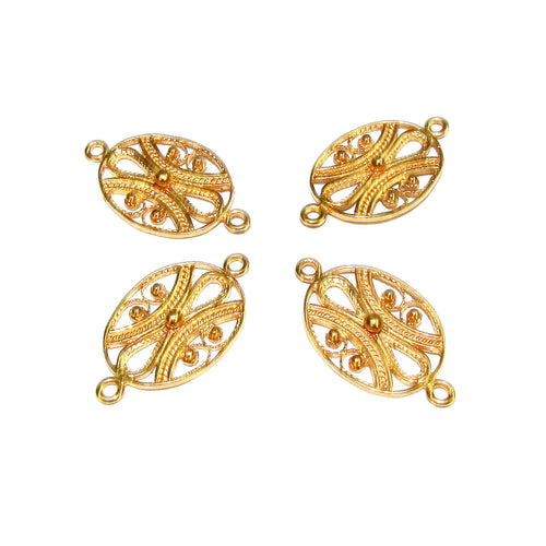 14K Gold filled connector size 17x13 mm, gold filled link component, Link connector, Jewelry making, Connector, Jewelry connector - 1 piece
