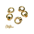 14K Gold filled small End Caps size 1.0, 1.5 mm, Small end caps, Gold filled end cap, End cap findings, Jewelry making - 1 pair (2 piece)