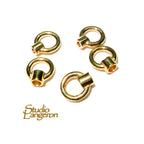 14K Gold filled small End Caps size 1.0, 1.5 mm, Small end caps, Gold filled end cap, End cap findings, Jewelry making - 1 pair (2 piece)