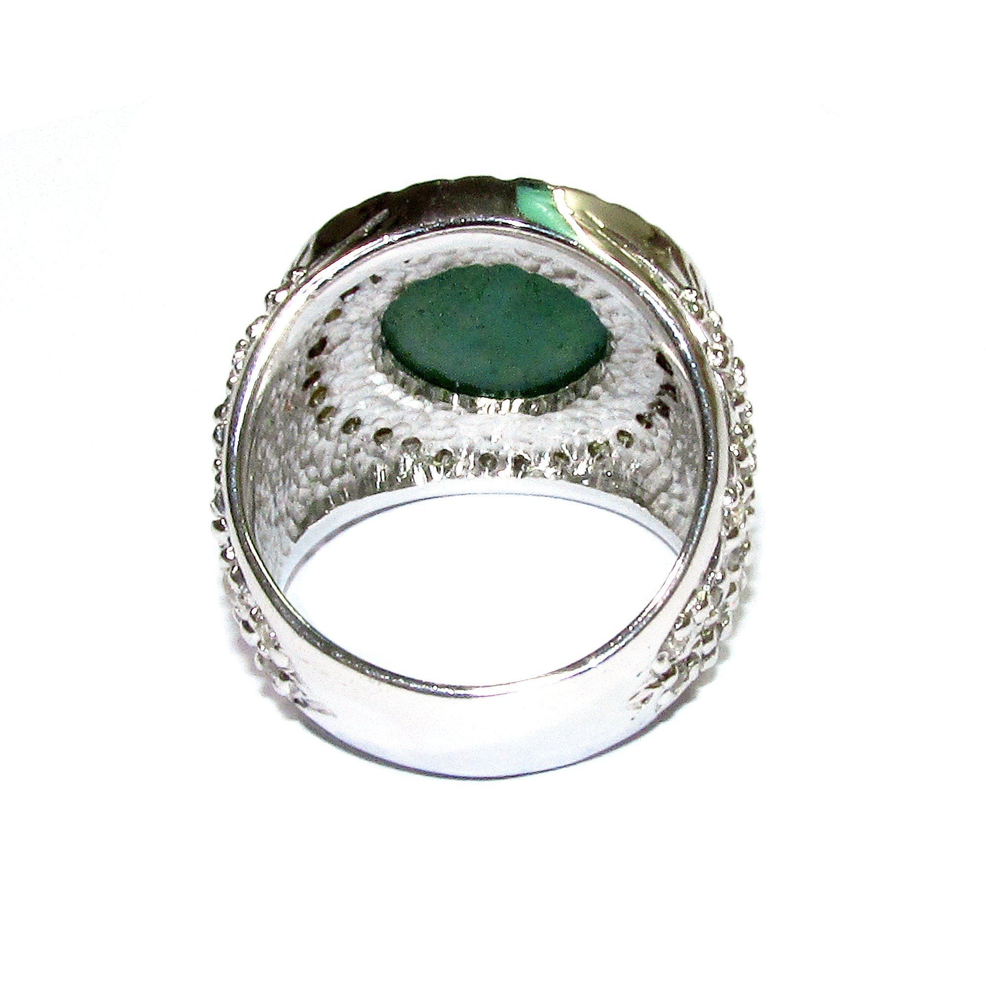 Chrysoprase ring 925 sterling silver size 9, handmade ring, single copy, Cocktail ring, Statement Ring, Chrysoprase, silver ring, gemstone