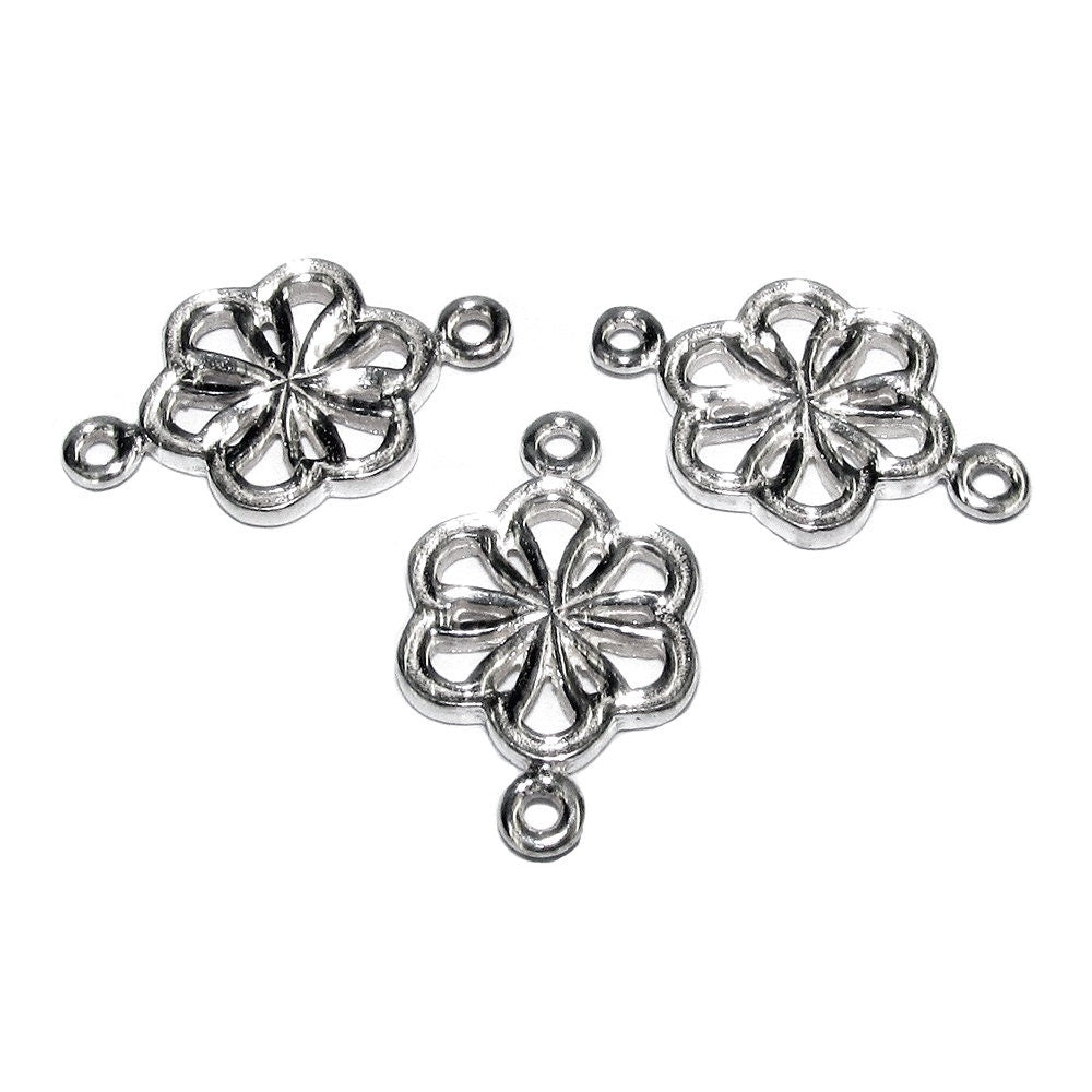 925 Sterling silver connector 1.2x1.2 cm, silver connector 7854, Link connector, Connector, Jewelry making, Jewelry connector - 1 piece