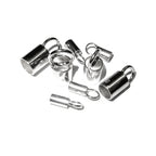 925 sterling silver Tube End Caps size 0.85-8.0 mm, silver end cap, end cap, Jewelry making, tube end caps, 925 silver - 1 pair (2 piece)