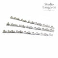 999 Fine silver Casted Bezel wire size 7.4x0.62 cm (2.9 inch), Gallery wire, Setting silver, Gallery pattern, Jewelry making - 1 piece