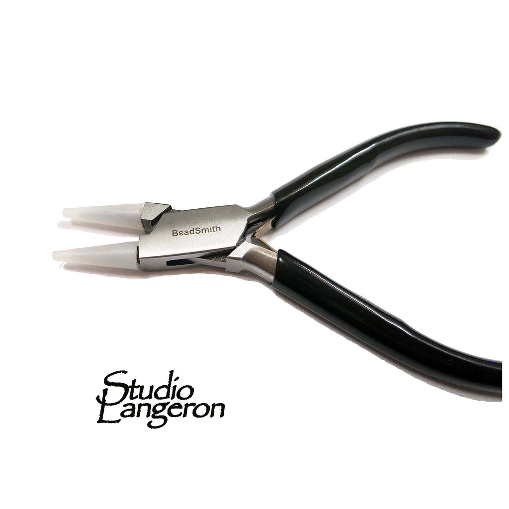 Nylon Jaw round pliers Professionally Prepared for Jewelry Making PL564, BeadSmith, Length 120 mm (4.6 inch), Jewelry making  - 1 piece