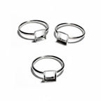 925 sterling silver blank ring with bezel cup 6x6mm size 4, 5, 6, 7, 8, 9, 10, 11, silver ring, bezel cup, setting, base ring - 1 piece
