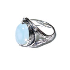 Statement Natural white opal ring 925 sterling silver size 7, Handmade ring, single copy, sterling silver, White opal, silver ring, gemstone