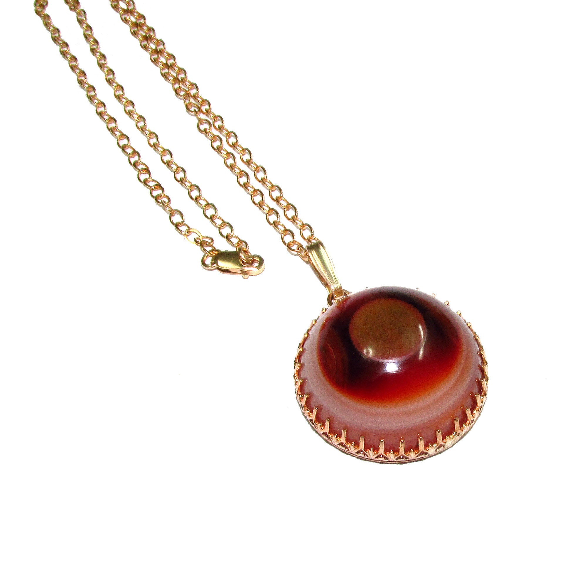 Picture Agate pendant 14K Yellow gold filled size 2.8 cm, Handmade pendant, single copy, Natural Picture Agate, Handmade pendant gold filled