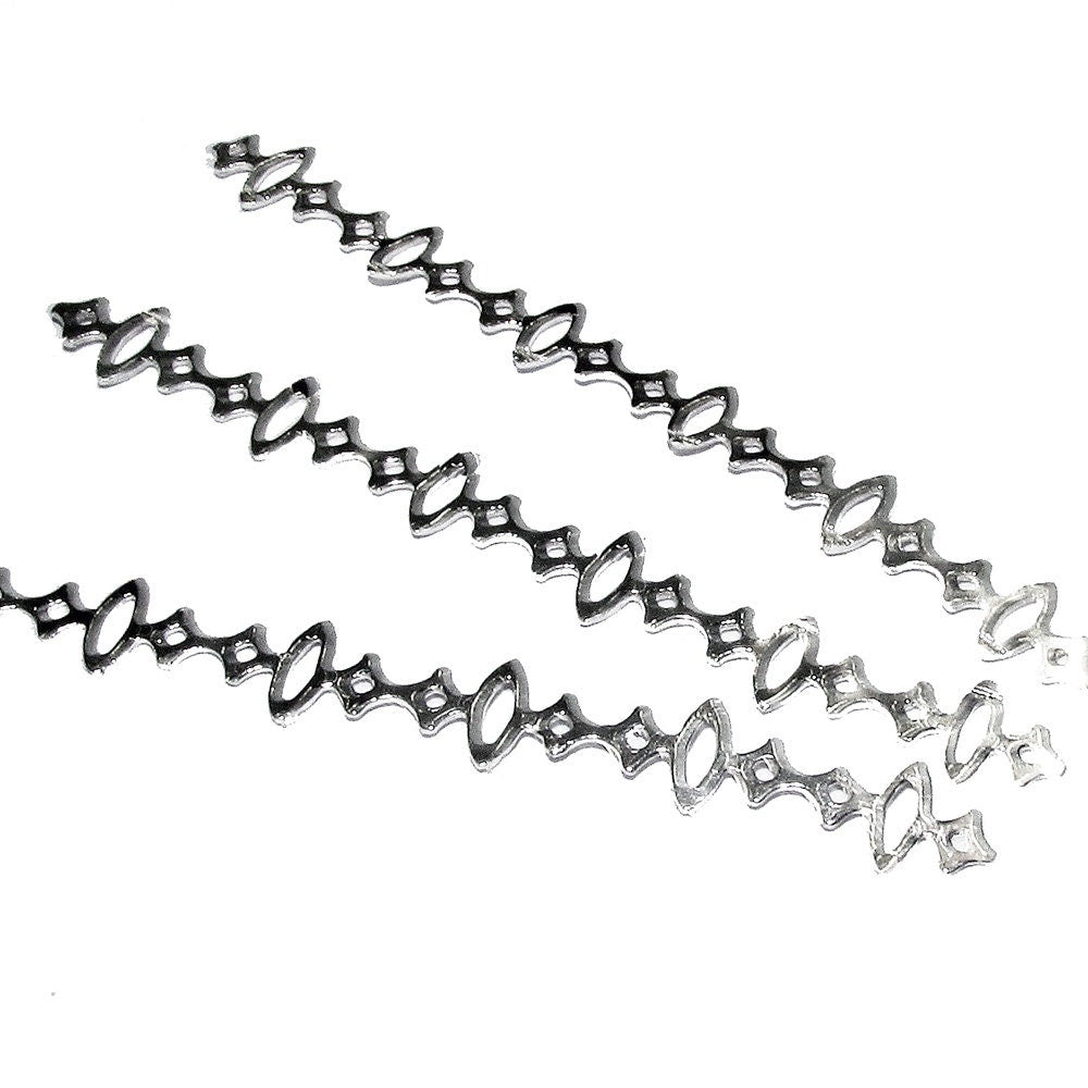 999 Fine silver Casted Bezel wire size 6.5x0.65 cm (2.6 inch), Gallery wire, Setting silver, Gallery pattern, Jewelry making, Wire - 1 piece