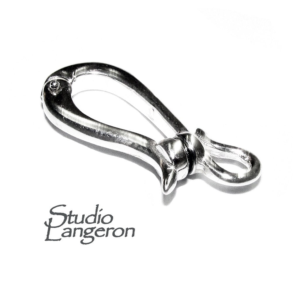 925 Sterling Silver Hook Eye Magnetic Large Clasps, Silver clasp, Magnetic clasp, Hook eye clasp, Sterling silver, Jewelry making - 1 piece