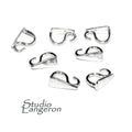 925 Sterling silver decorative Pendant Bails, sterling silver Bail, Jewelry making, Bail finding, bail for pendant, silver - 1 piece
