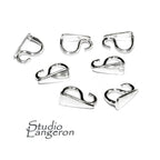 925 Sterling silver decorative Pendant Bails, sterling silver Bail, Jewelry making, Bail finding, bail for pendant, silver - 1 piece