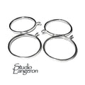 925 sterling silver blank ring with loop size 5, 6, 7, 8, silver ring, basis ring, 925 sterling silver, ring with loop, 925 silver - 1 piece